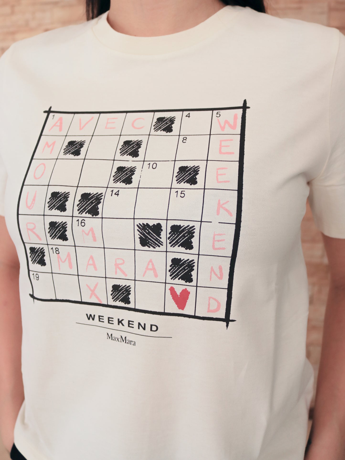 Max Mara Weekend - T-Shirt in jersey di cotone organico - ECRU