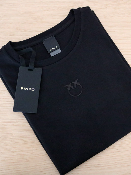 T-shirt maniche corte logo ricamato