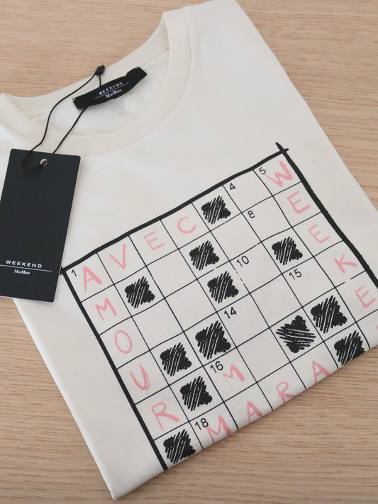 Max Mara Weekend - T-Shirt in jersey di cotone organico - ECRU