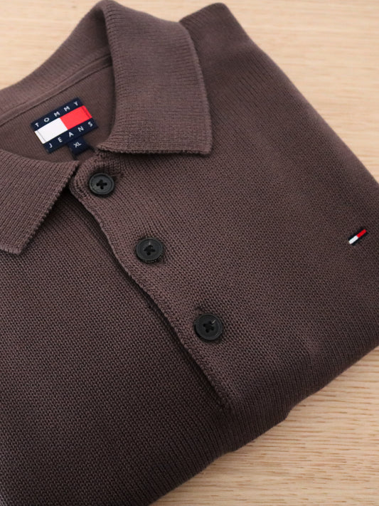 Slim Essential Sweater - Long Sleeved top - brown