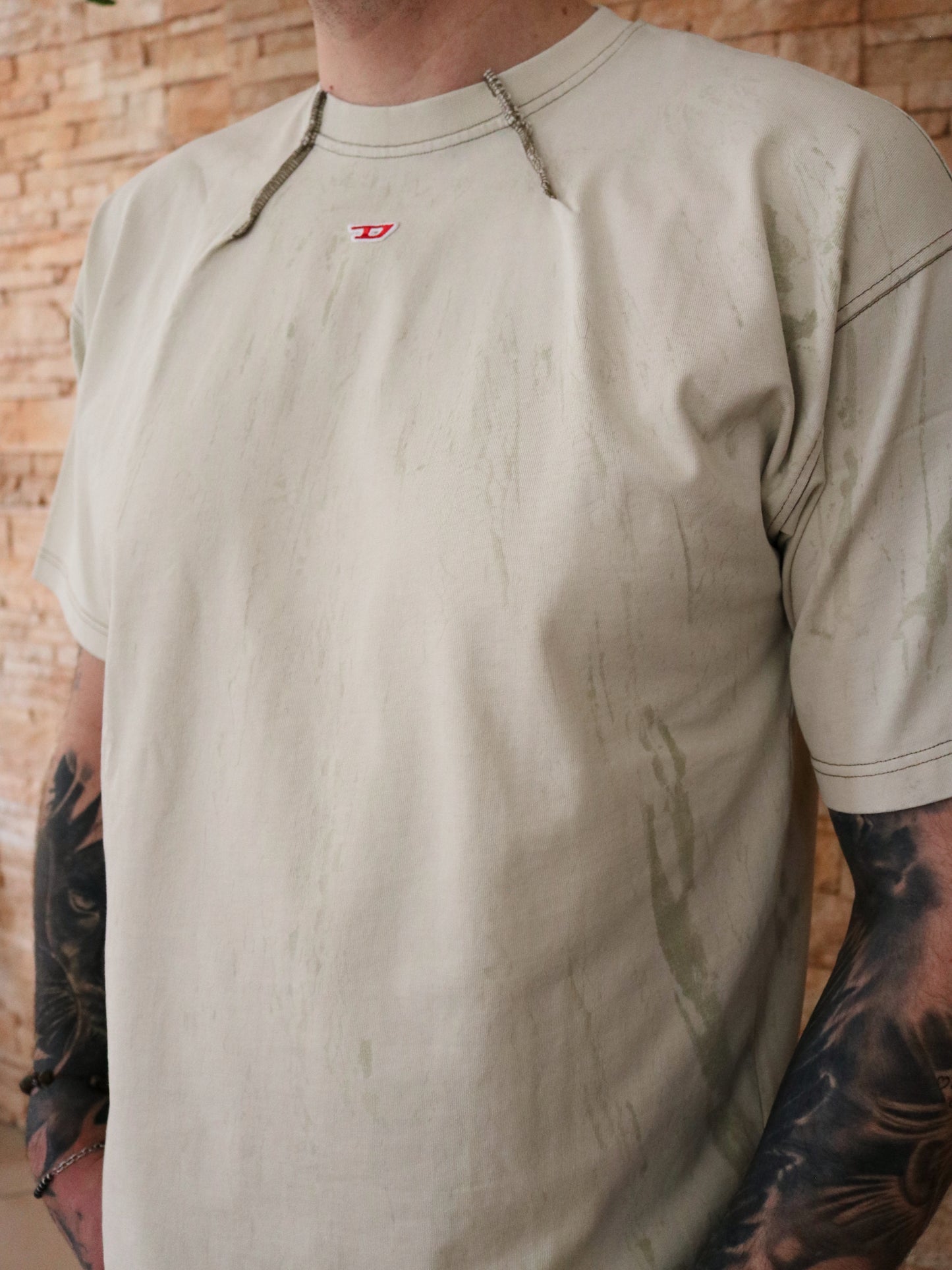 DIESEL - T-Shirt 0wgas Green