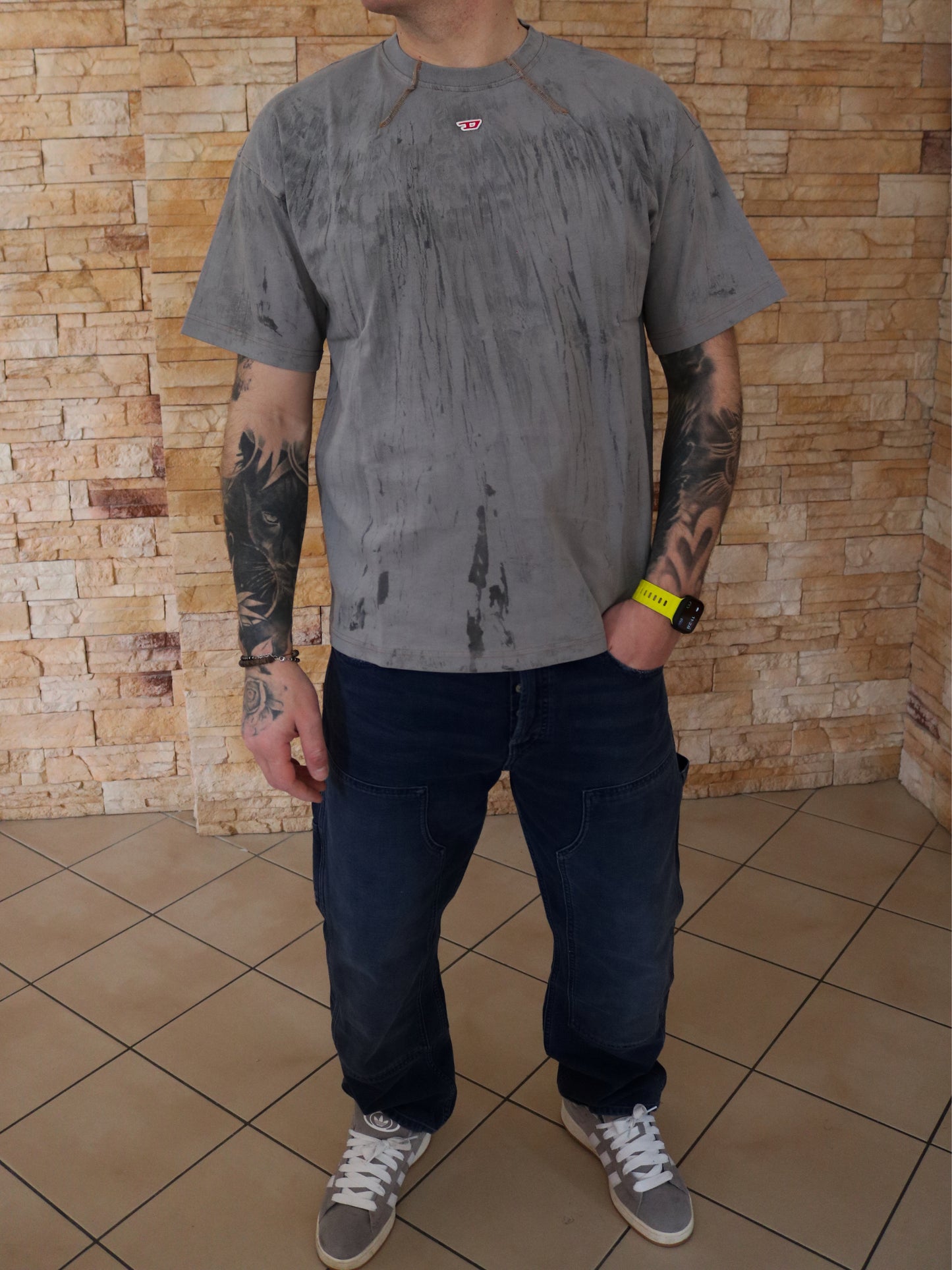 DIESEL - T-Shirt 0wgas Green