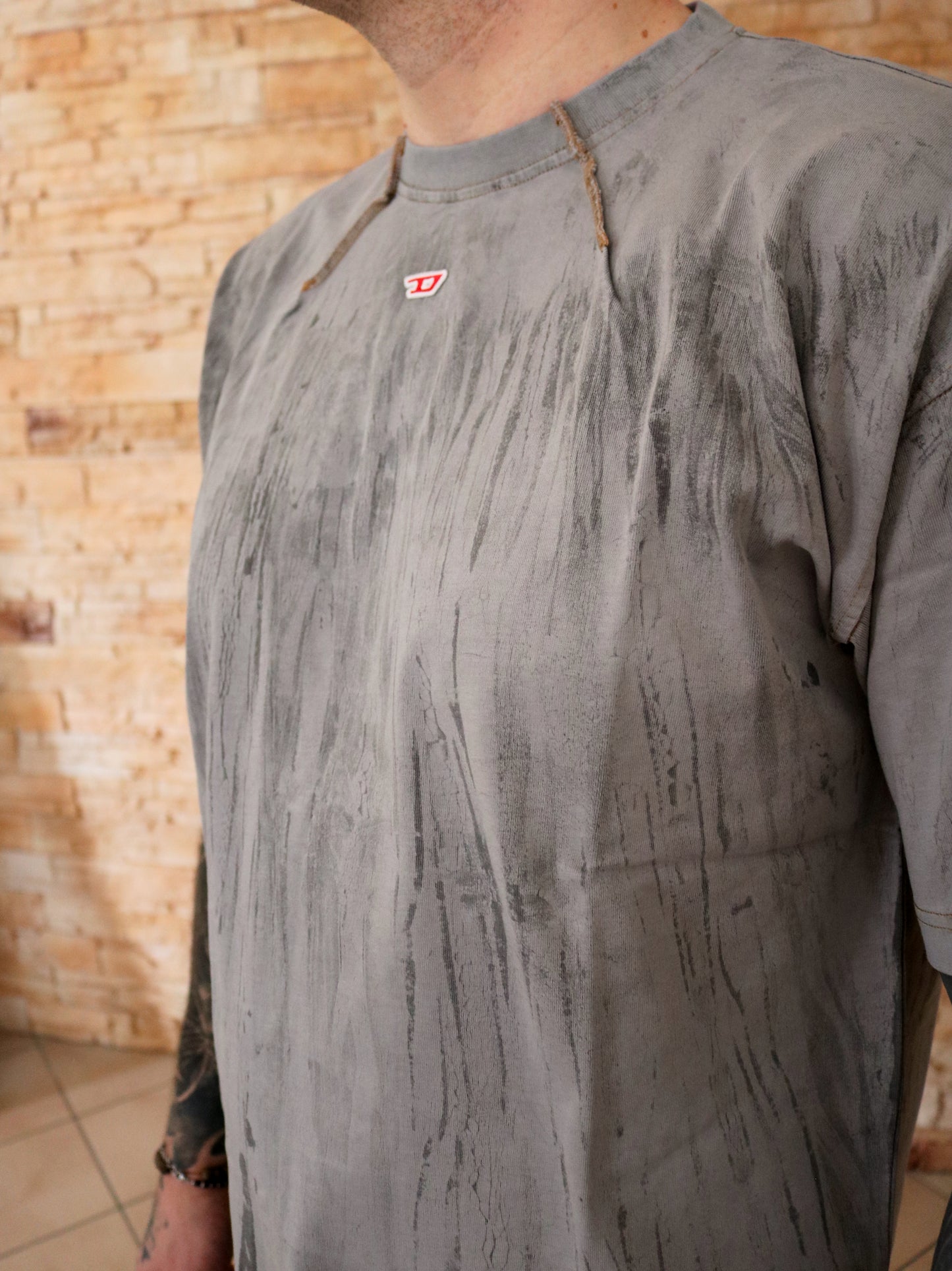 DIESEL - T-Shirt 0wgas Green