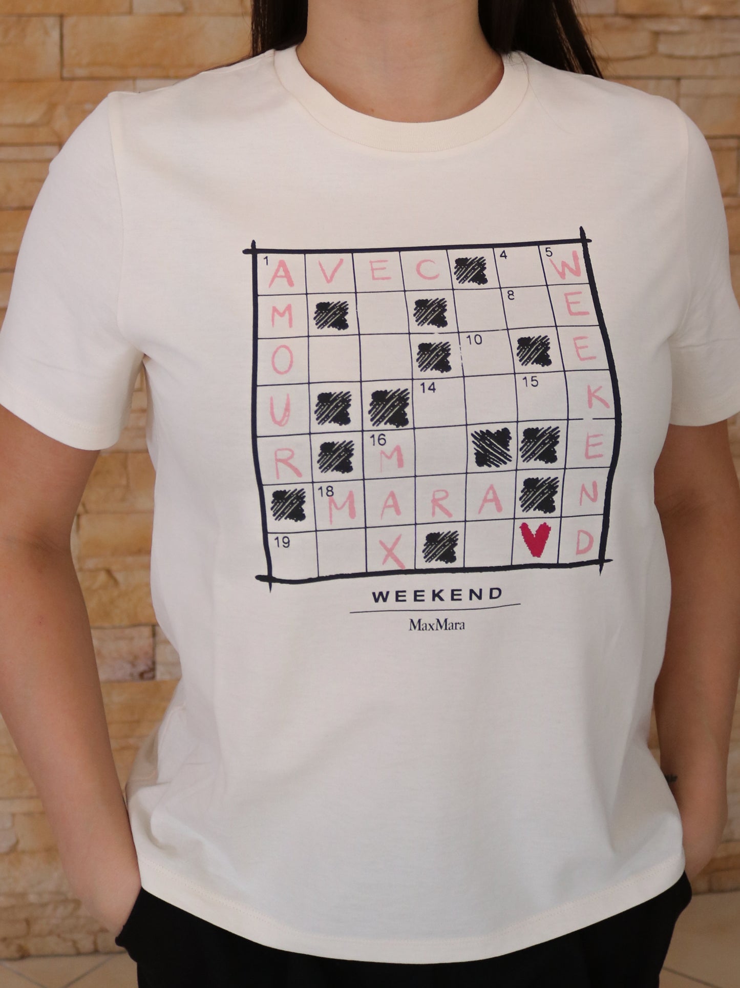 Max Mara Weekend - T-Shirt in jersey di cotone organico - ECRU