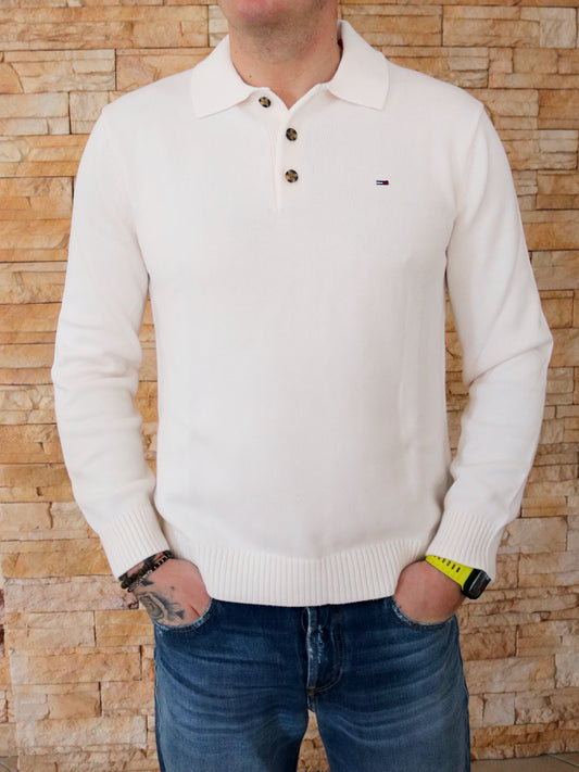 Slim Essential Sweater - Long Sleeved top - cream