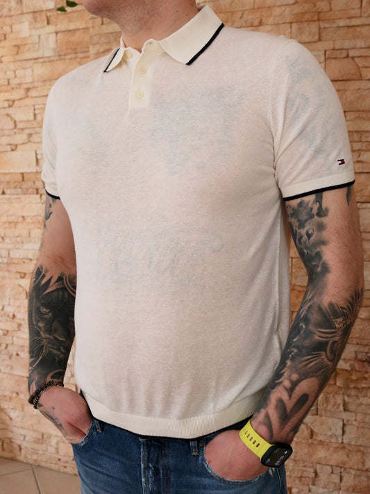 TOMMY HILFIGER - Polo Cream