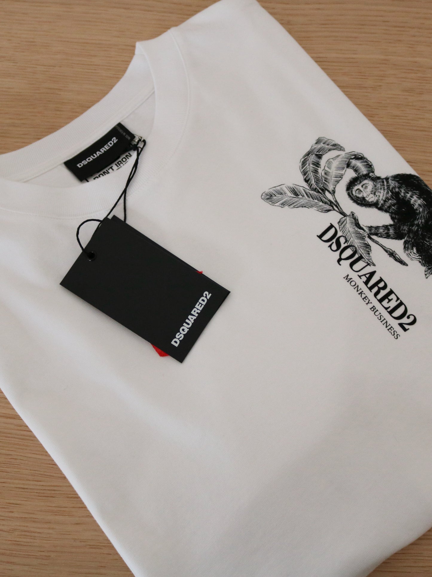 DSQUARED - T-shirt Monkey Business White